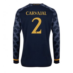 Real Madrid Daniel Carvajal #2 Gostujuci Dres 2023-24 Dugim Rukavima